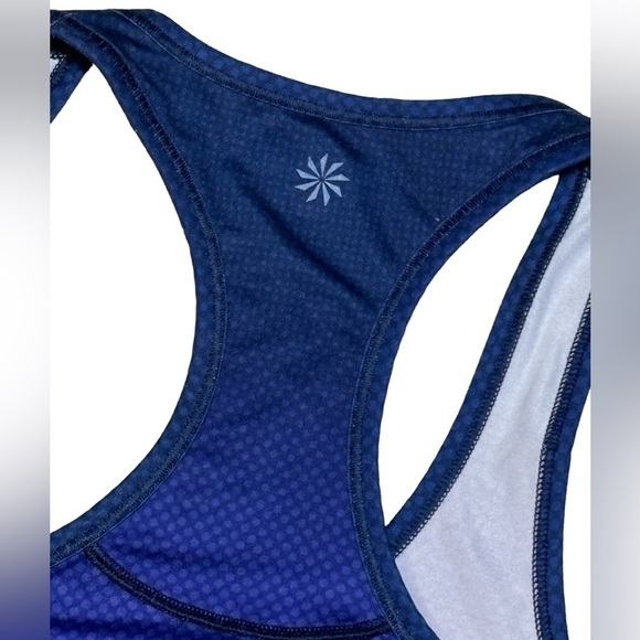 Athleta‎ Sum 16 Tank Top Womens Size XS Running Gym Workout Blue Orange Ombre - Picture 4 of 8